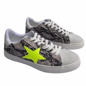 Steven New York Rubie snake print star oxfords size 9